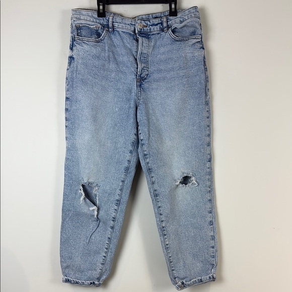 Joe Fresh X Jillian Harris Distressed Boyfriend Jeans Size 32 - Picture 1 of 9